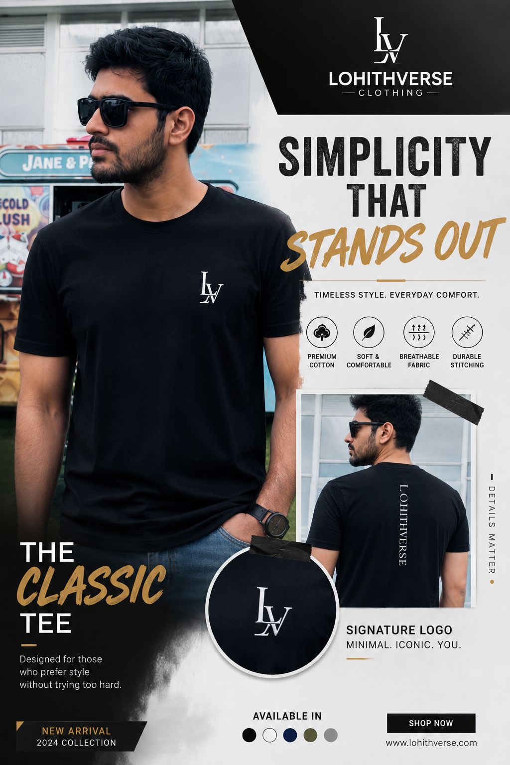 Lohithverse Classic Tee Poster